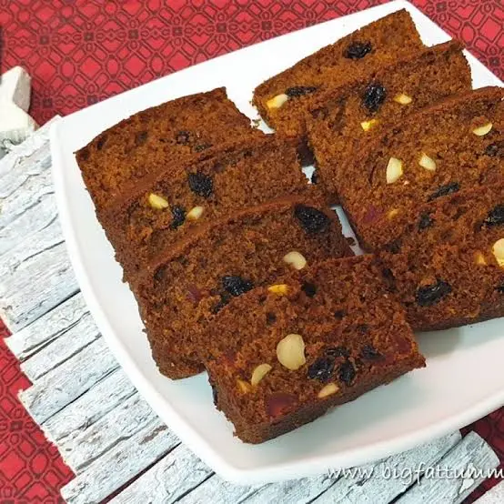 Chocolate Plum Cake Slice