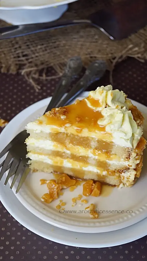Butterscotch Cake Slice