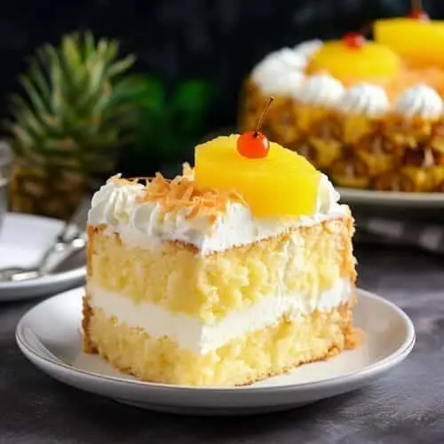 Pineapple Cake Slice